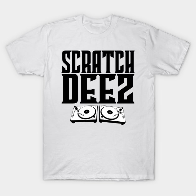 Scratch DEEZ Turntables T-Shirt by ArtOfDJShop